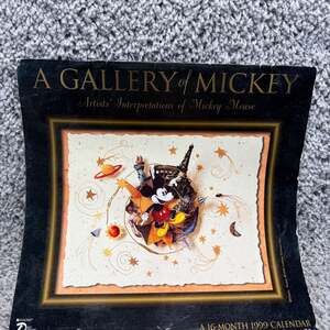 Vintage 1999 A Gallery of Mickey 16-Month Calendar - Artists' Interpretations